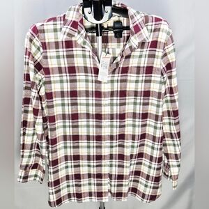 NWT Barbour Kingham Plaid Heritage Academia Button Down, Size 10
